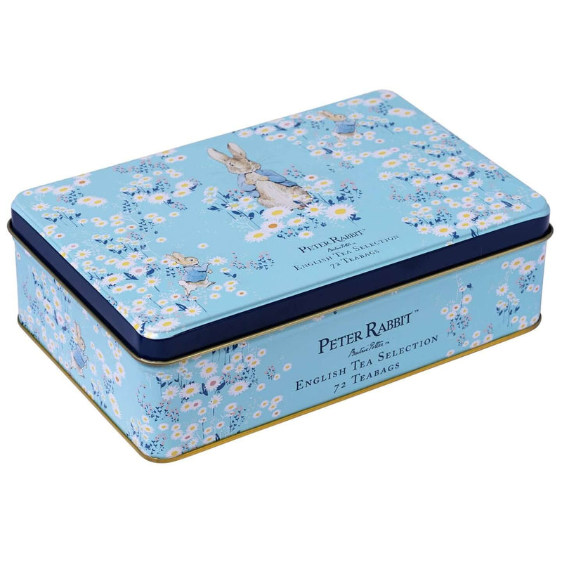 New English Teas Peter Rabbit Daisies 72 Teabag Tea Selection Tin