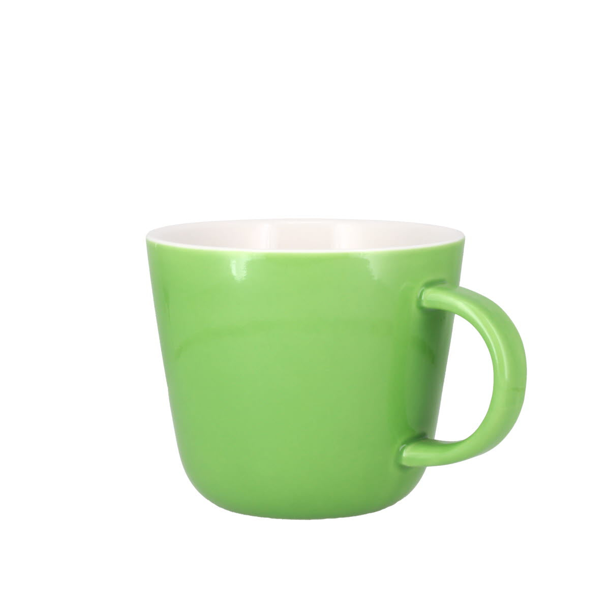 Colour Block Apple Green Porcelain Mug