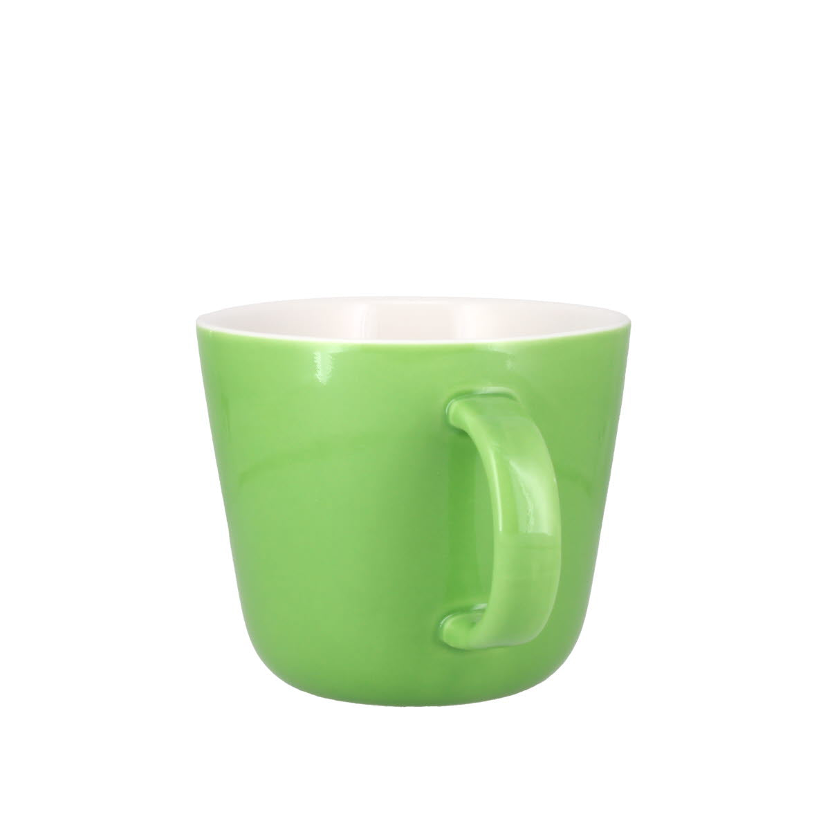 Colour Block Apple Green Porcelain Mug