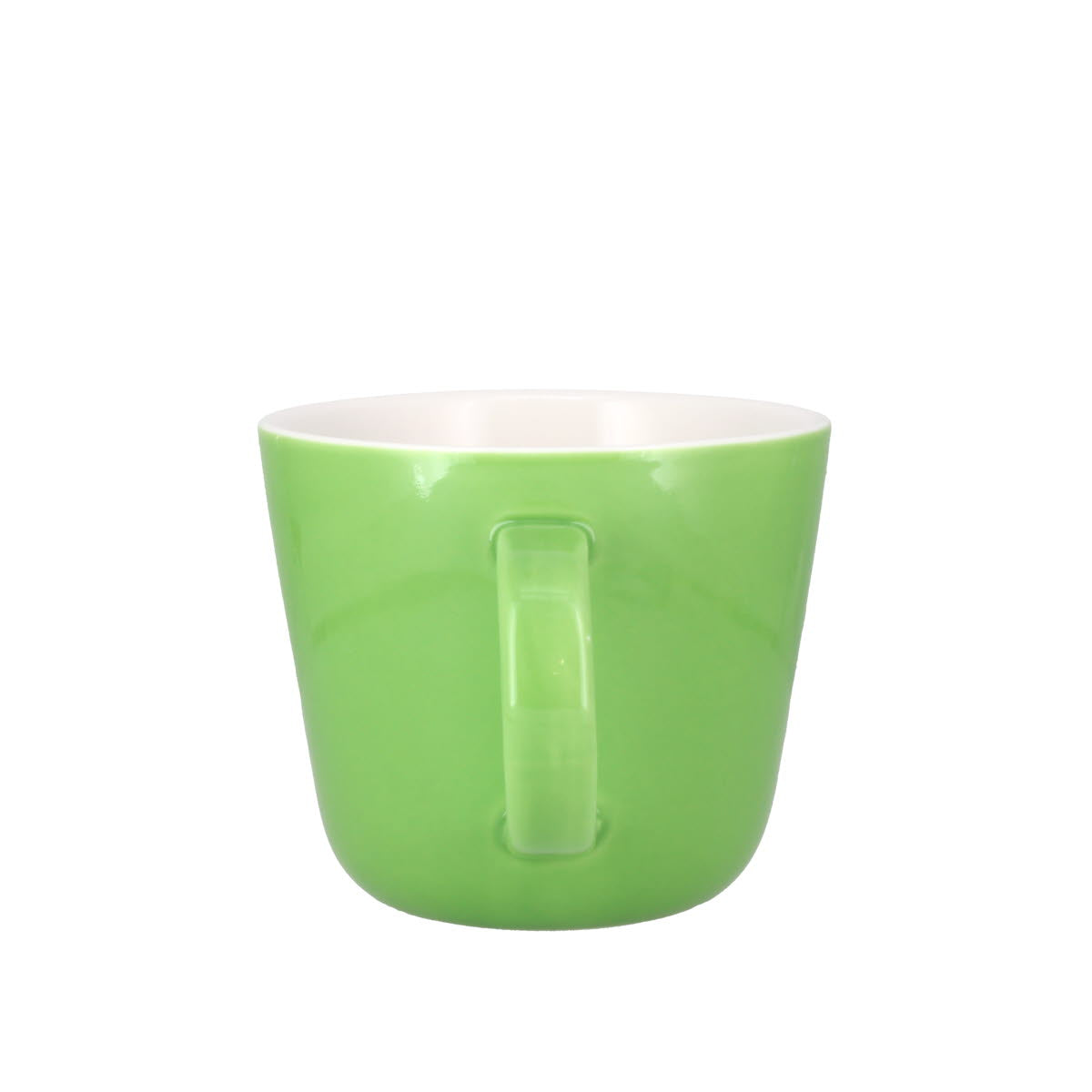 Colour Block Apple Green Porcelain Mug