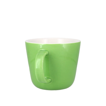 Colour Block Apple Green Porcelain Mug