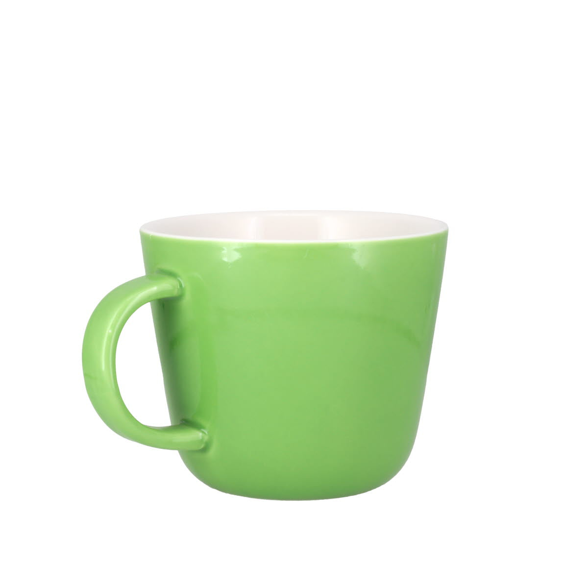 Colour Block Apple Green Porcelain Mug