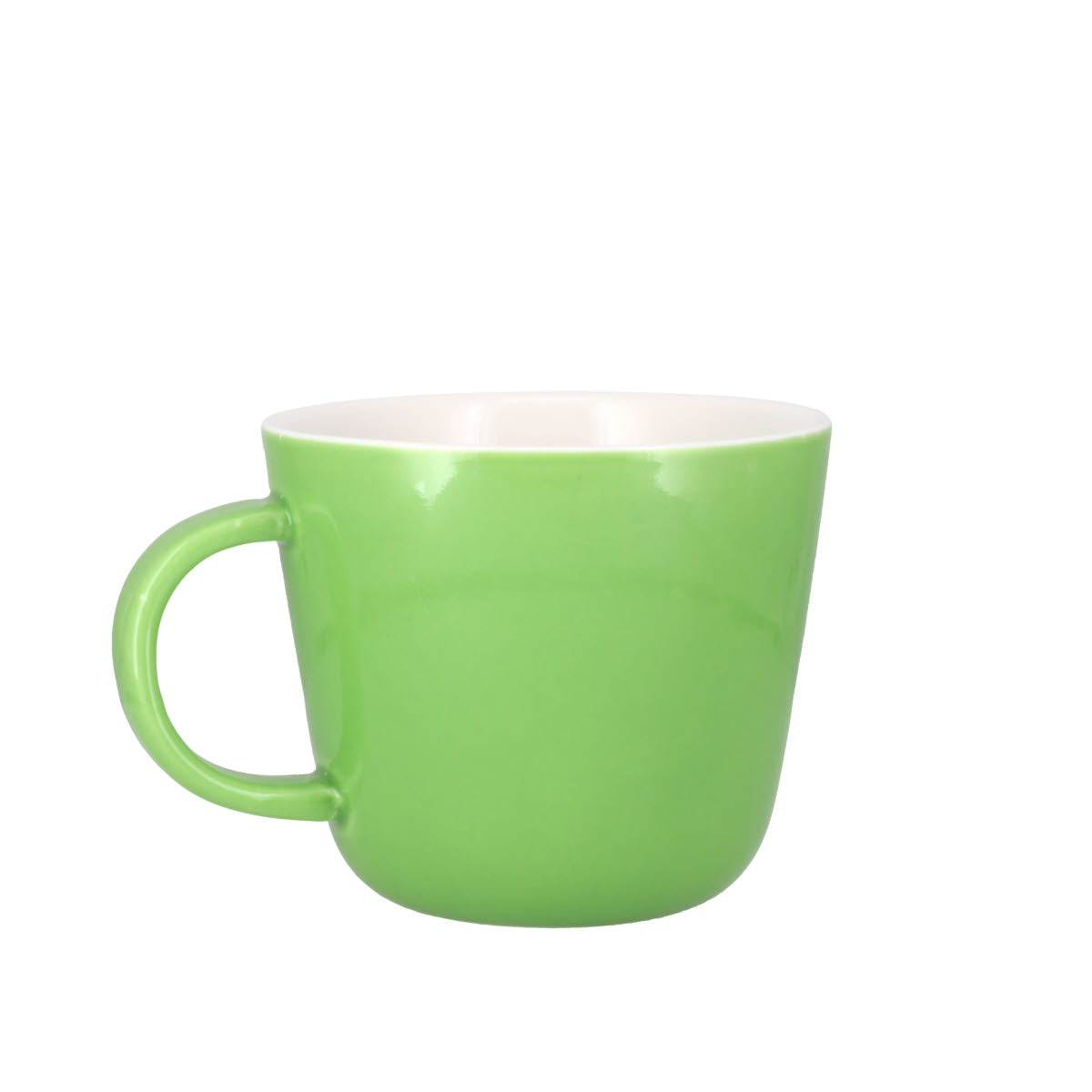 Colour Block Apple Green Porcelain Mug