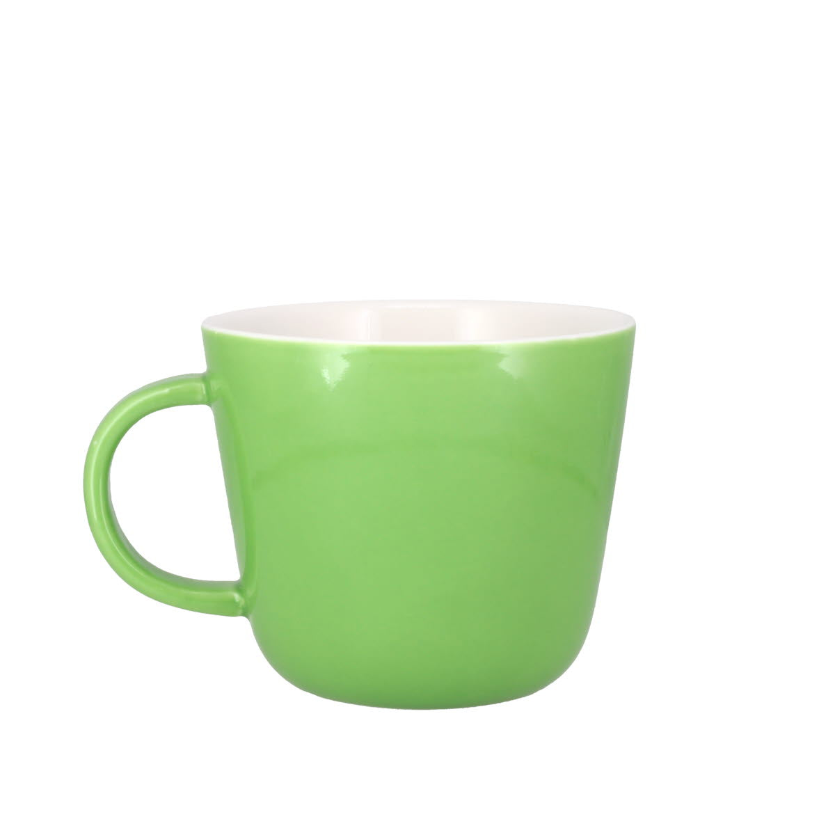 Colour Block Apple Green Porcelain Mug