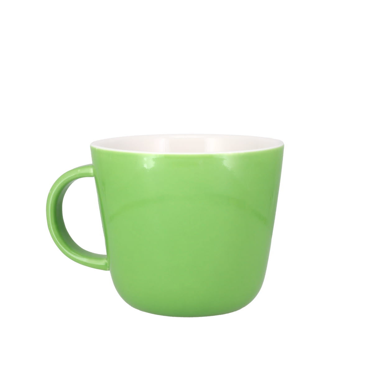 Colour Block Apple Green Porcelain Mug