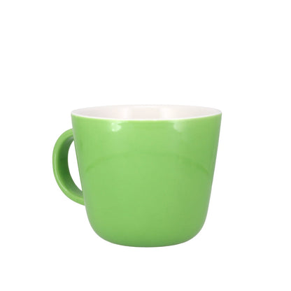 Colour Block Apple Green Porcelain Mug