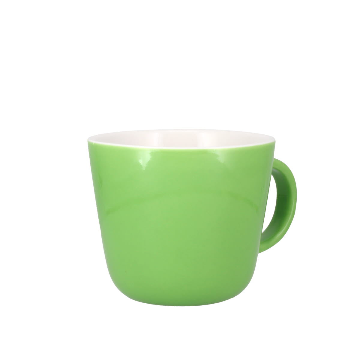 Colour Block Apple Green Porcelain Mug