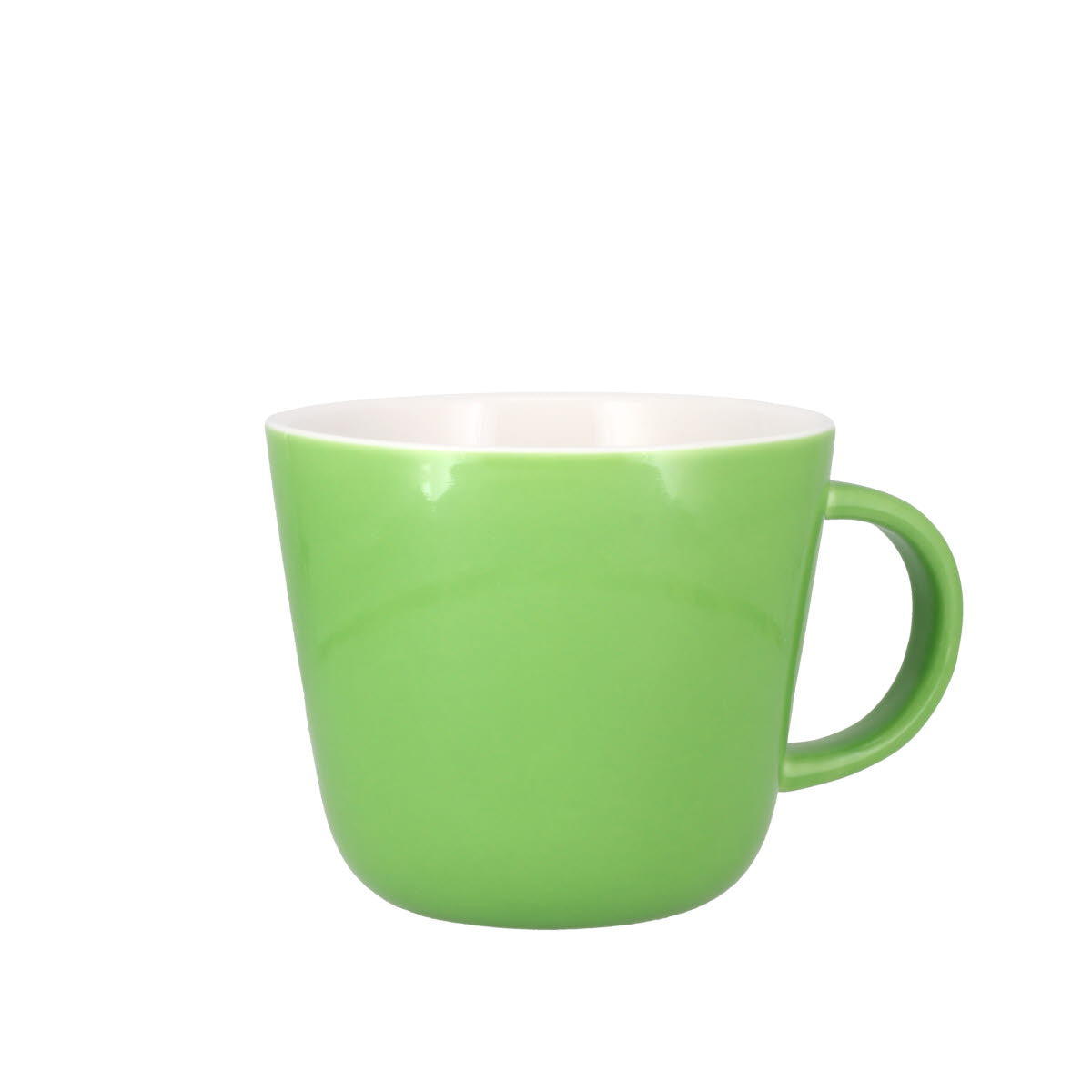 Colour Block Apple Green Porcelain Mug