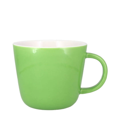 Joyce & Joan Rainbow Colours Apple Green Large Porcelain Coffee Mug