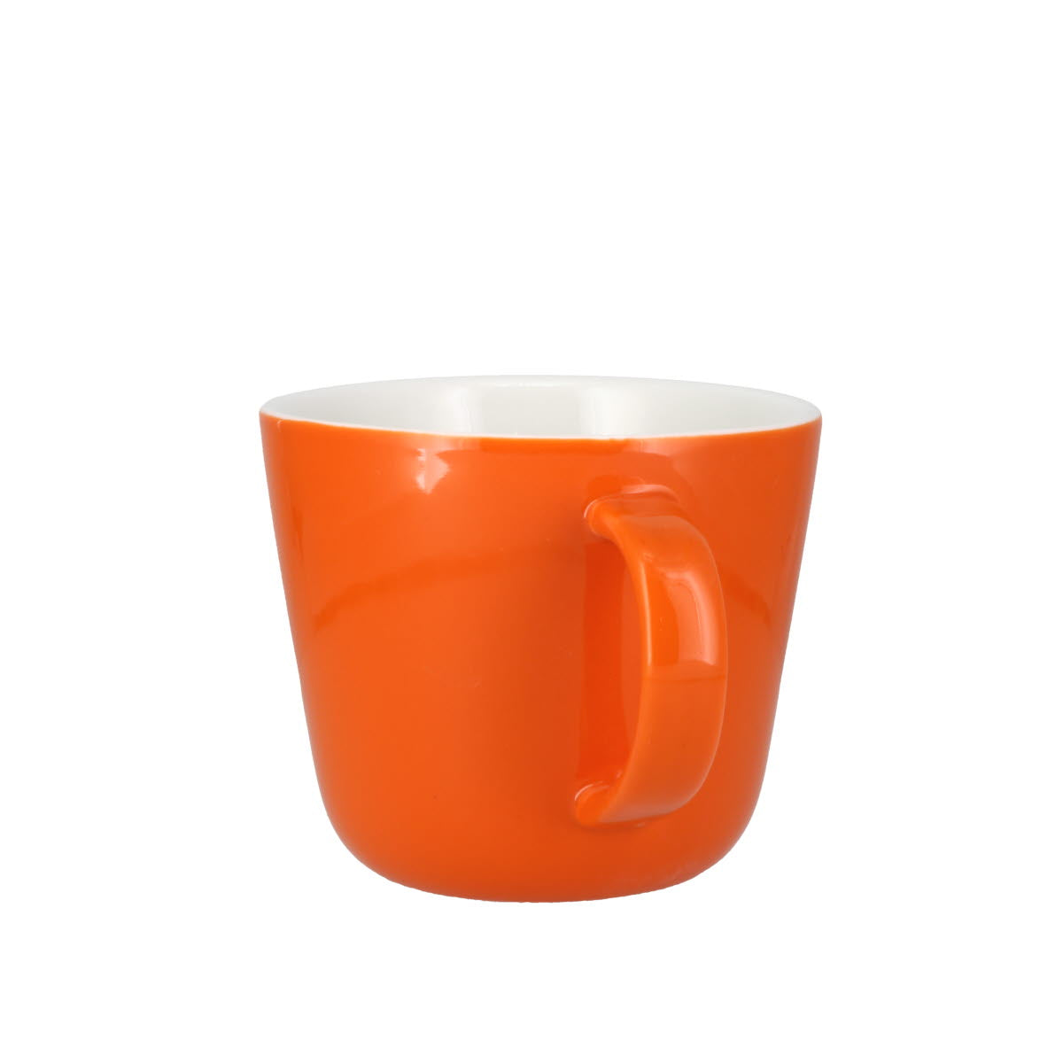 Colour Block Pumpkin Orange Porcelain Mug