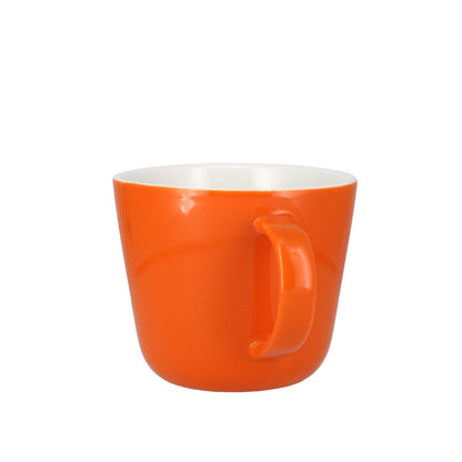 Colour Block Pumpkin Orange Porcelain Mug