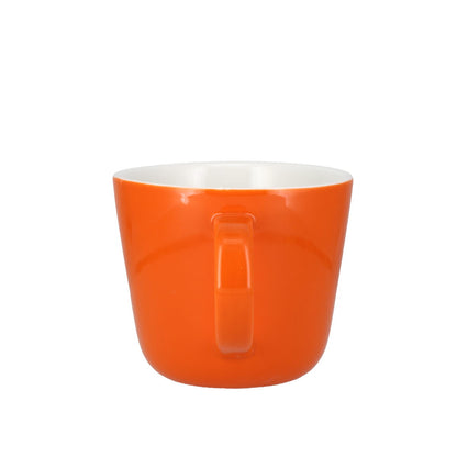 Colour Block Pumpkin Orange Porcelain Mug