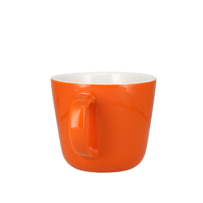 Colour Block Pumpkin Orange Porcelain Mug