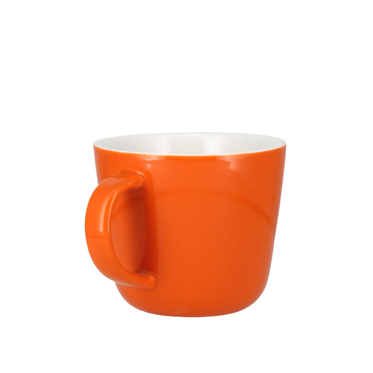 Colour Block Pumpkin Orange Porcelain Mug