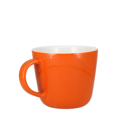 Colour Block Pumpkin Orange Porcelain Mug