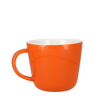 Colour Block Pumpkin Orange Porcelain Mug