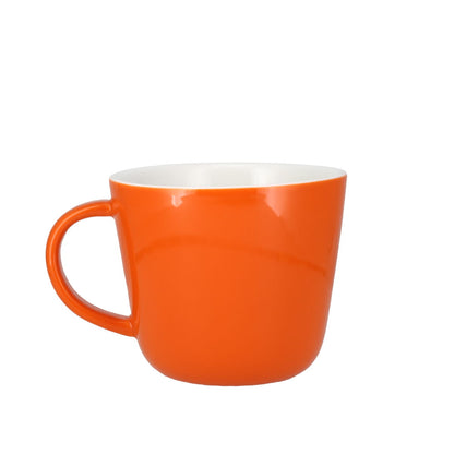 Colour Block Pumpkin Orange Porcelain Mug