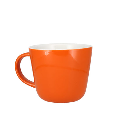 Colour Block Pumpkin Orange Porcelain Mug