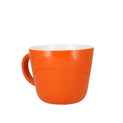 Colour Block Pumpkin Orange Porcelain Mug