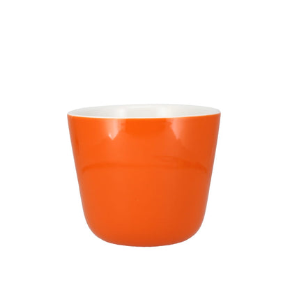 Colour Block Pumpkin Orange Porcelain Mug