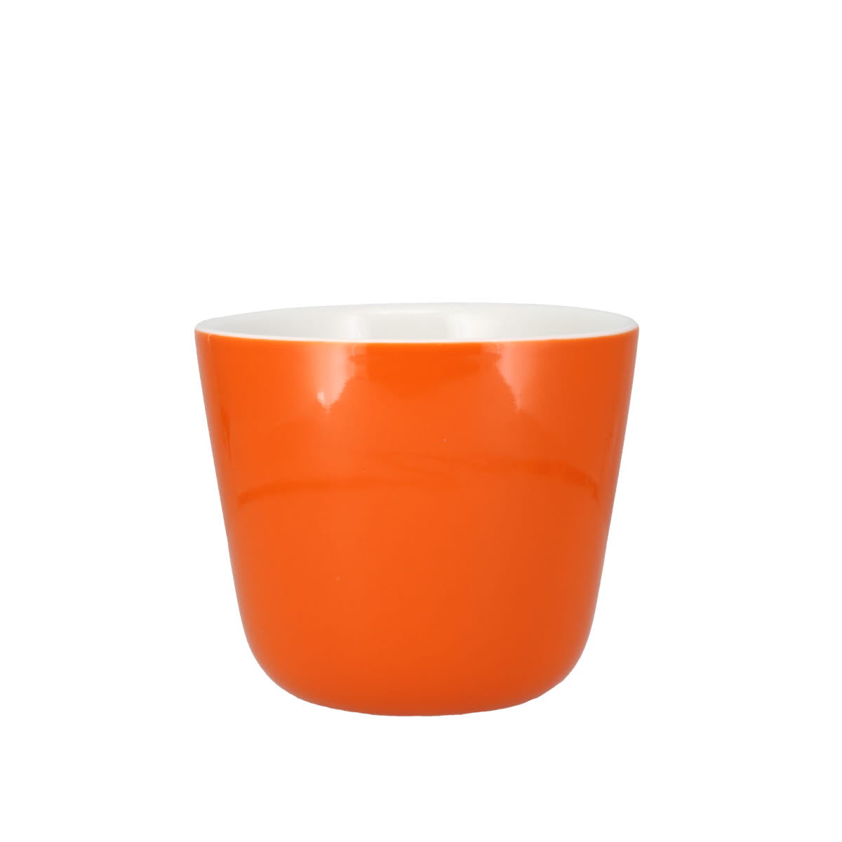 Colour Block Pumpkin Orange Porcelain Mug