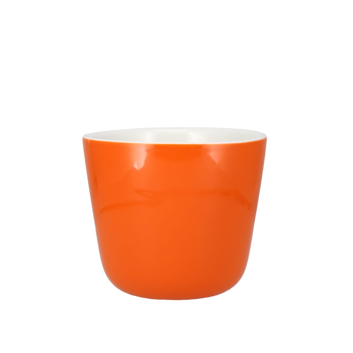 Colour Block Pumpkin Orange Porcelain Mug