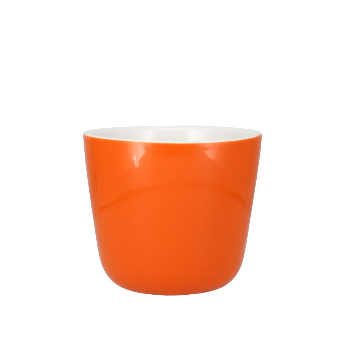 Colour Block Pumpkin Orange Porcelain Mug