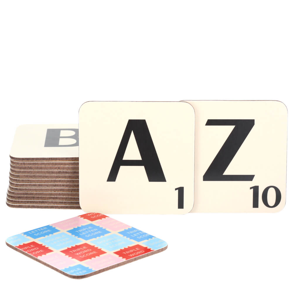 Scrabble Letter Tiles A to Z Coasters