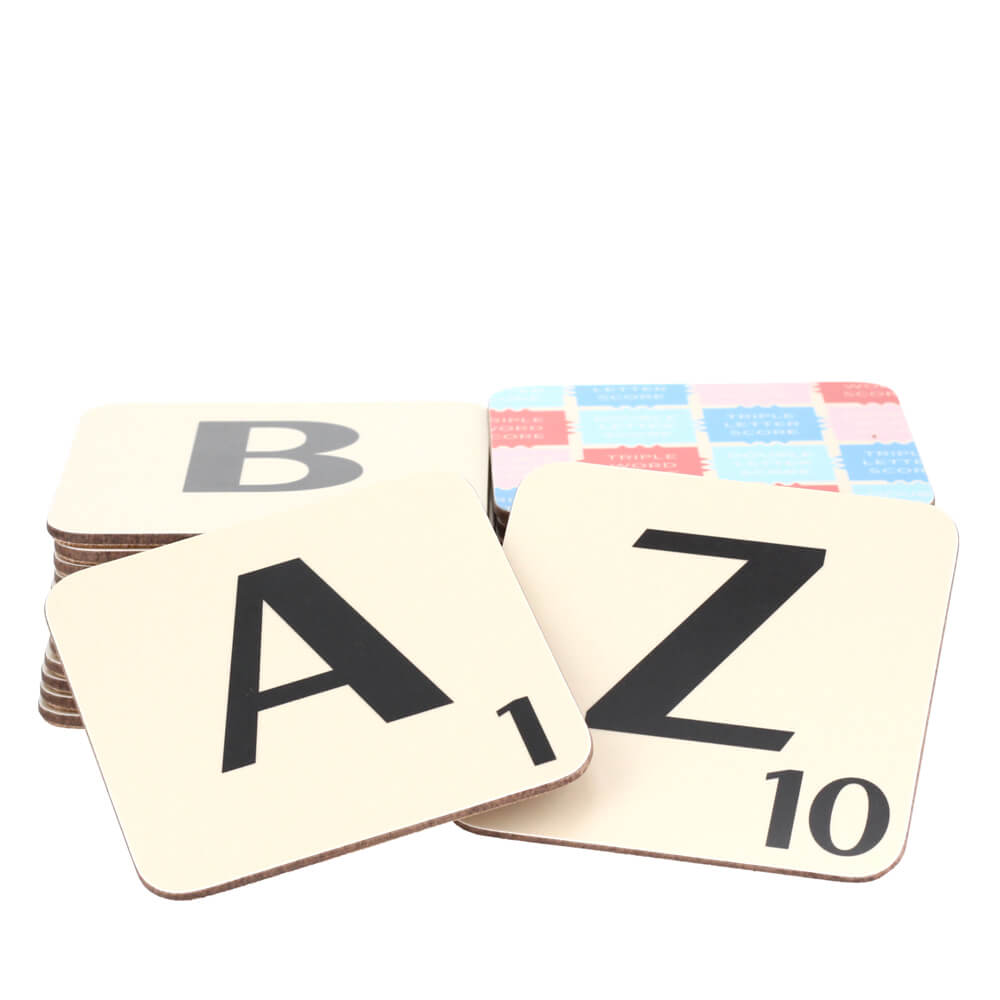 Scrabble Letter Tiles A to Z Coasters