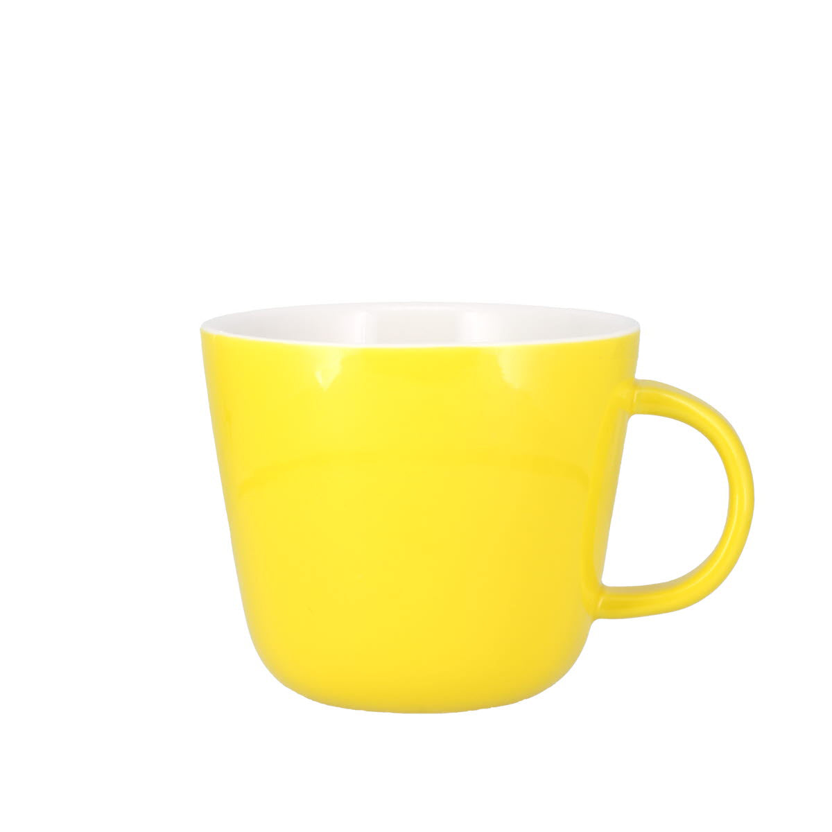 Colour Block Lemon Yellow Porcelain Mug