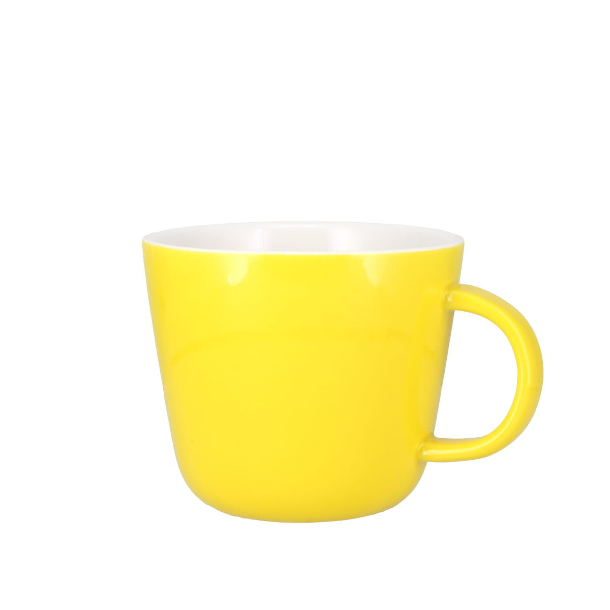 Colour Block Lemon Yellow Porcelain Mug