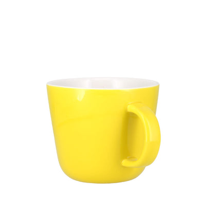 Colour Block Lemon Yellow Porcelain Mug