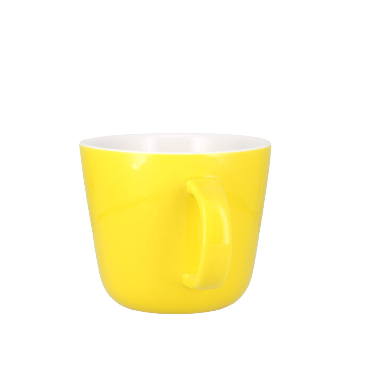 Colour Block Lemon Yellow Porcelain Mug