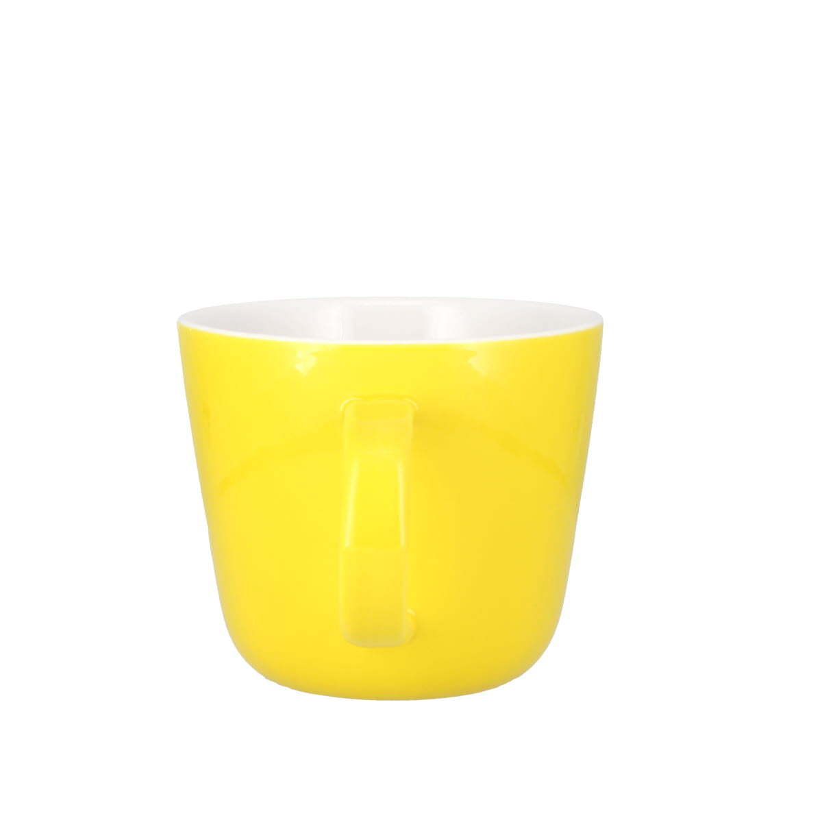 Colour Block Lemon Yellow Porcelain Mug