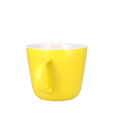 Colour Block Lemon Yellow Porcelain Mug