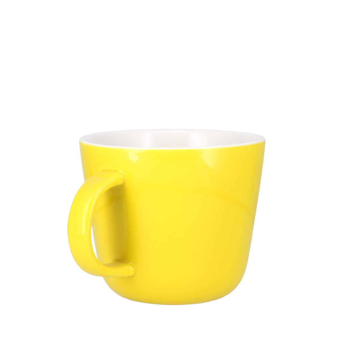 Colour Block Lemon Yellow Porcelain Mug