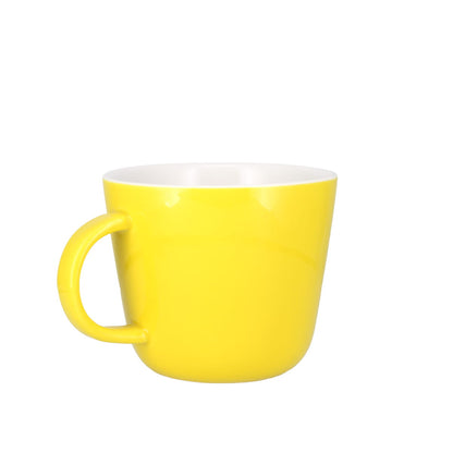 Colour Block Lemon Yellow Porcelain Mug