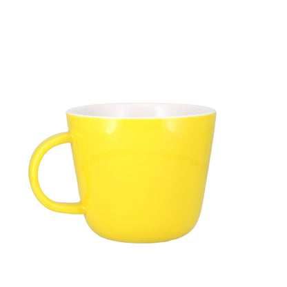 Colour Block Lemon Yellow Porcelain Mug