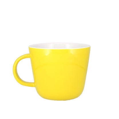 Colour Block Lemon Yellow Porcelain Mug