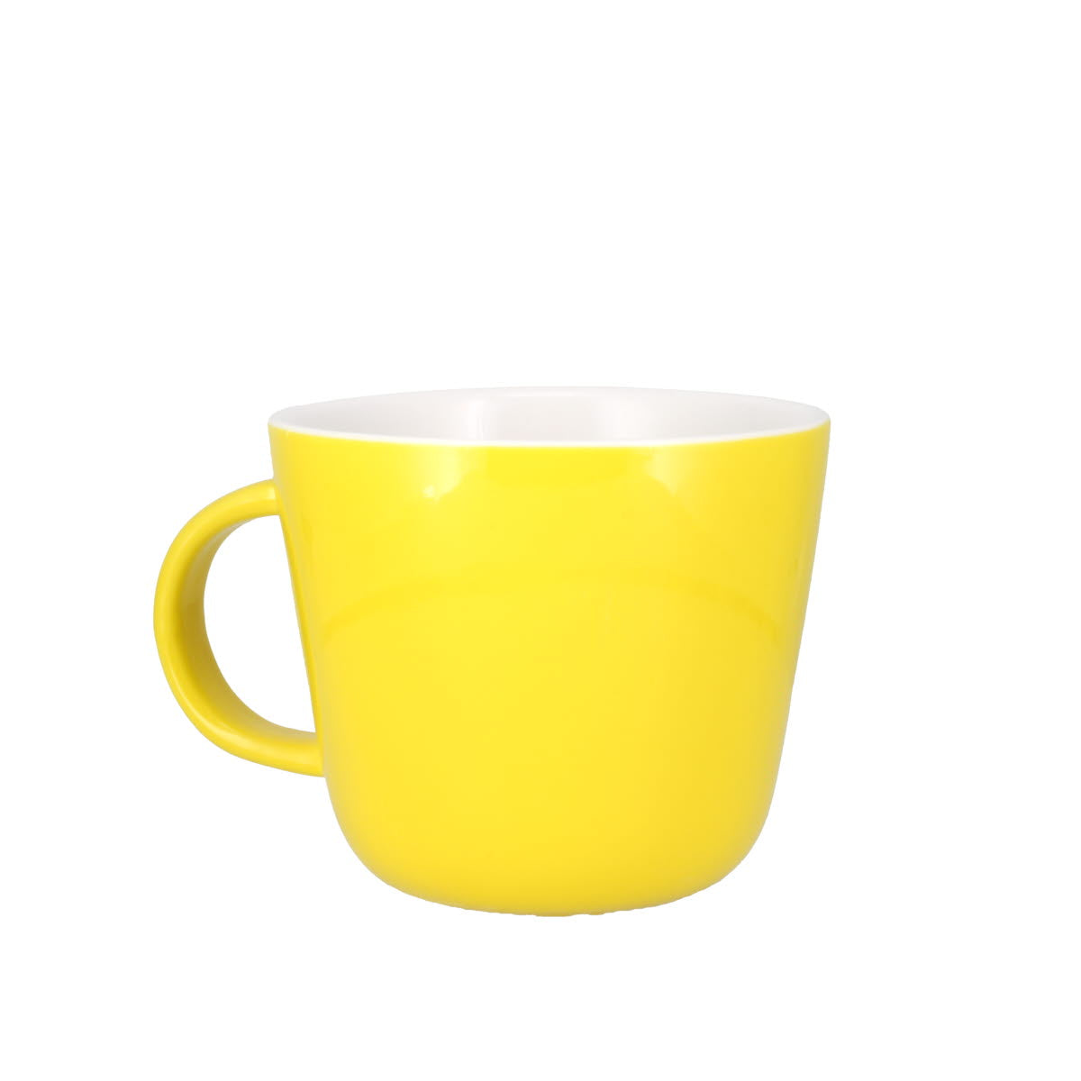 Colour Block Lemon Yellow Porcelain Mug