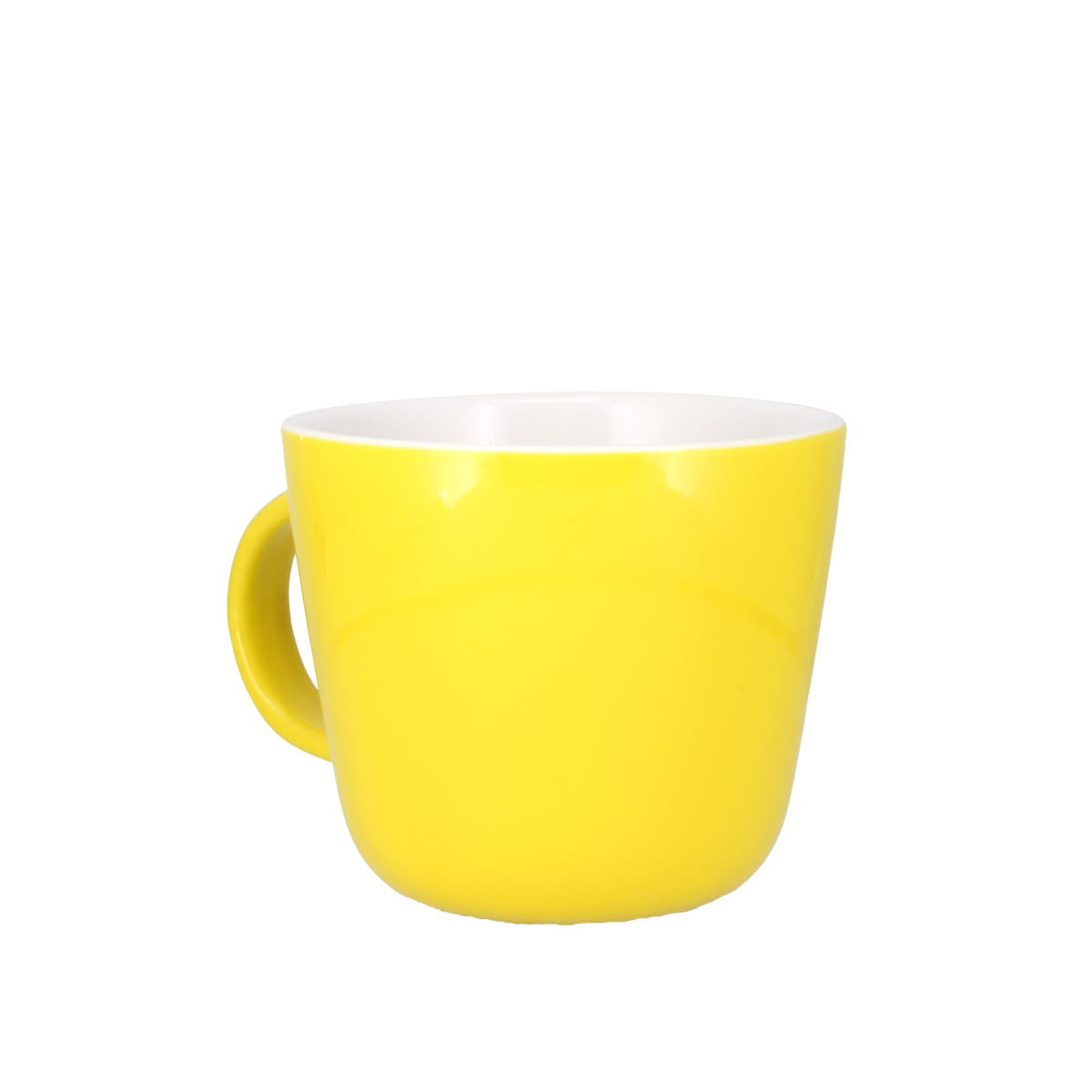 Colour Block Lemon Yellow Porcelain Mug