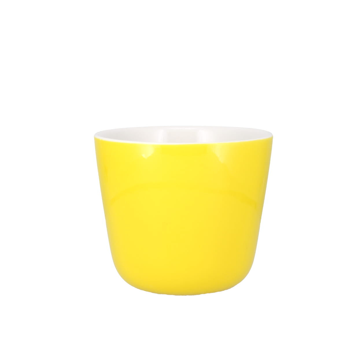 Colour Block Lemon Yellow Porcelain Mug