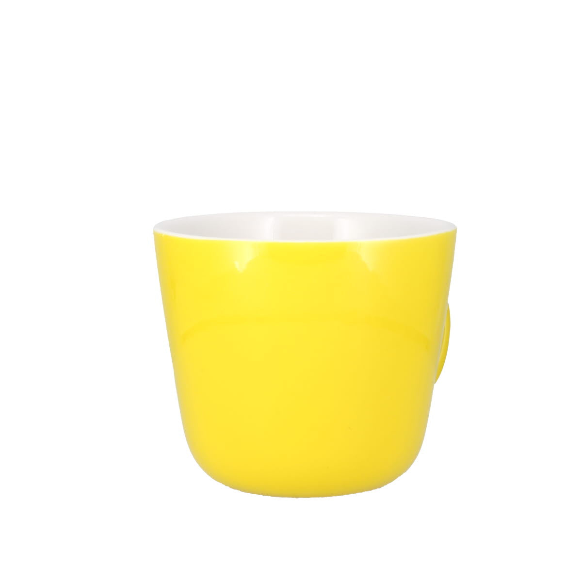 Colour Block Lemon Yellow Porcelain Mug