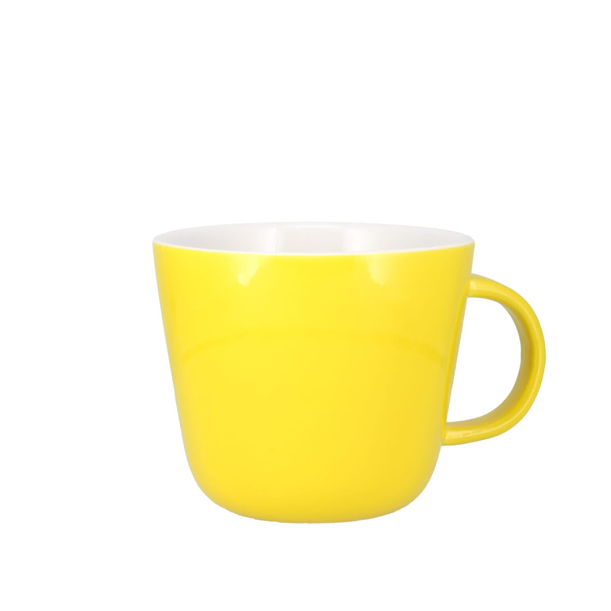 Colour Block Lemon Yellow Porcelain Mug