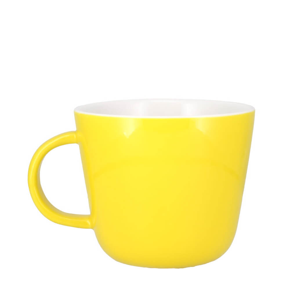 Joyce & Joan Colour Block Lemon Yellow Porcelain Coffee Mug